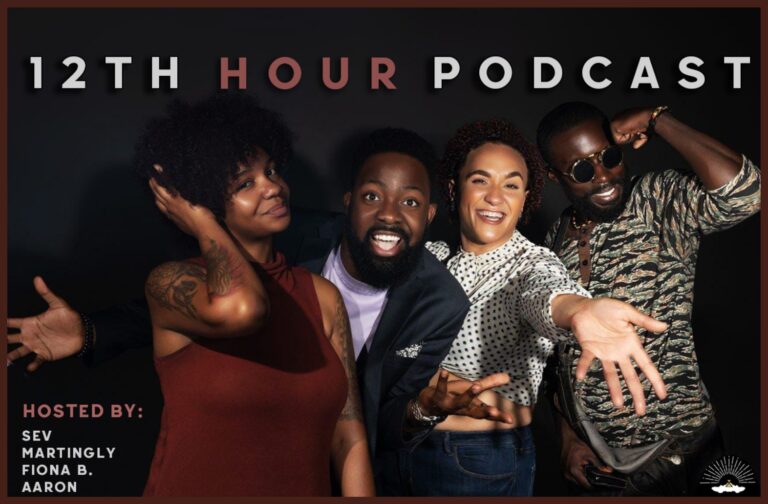 12th Hour Podcast hosts posing together in a promotional image.